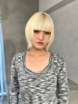 アドネ プライム(adne prime)&nbsp;ホワイトブロンド/ボブ/レイヤーボブ/ボブウルフ/抜きっぱなし