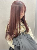 暖色カラー×ロング
