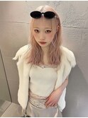 ハイトーン ケアブリーチ ピンクベージュ ミルクティー 10代