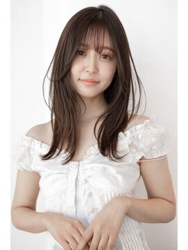 エースハバナ 渋谷(1 HAVANA) ミディアムレイヤー/20代30代大人かわいい/オリーブグレージュ