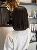 美シルエット◎上品ストレートボブ