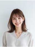レイヤーカット/イメチェン/外ハネボブ/美髪/ワイドバング/髪型