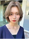 センターパートボブ大人ボブ大人かわいいワンレンボブ