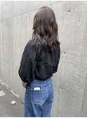 アンブレラカラー/ウェーブパーマ/こなれミディ/前髪/溝の口