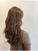くせ毛ロングレイヤー×ハイライト×ニューヨークドライカット