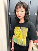 20代30代40代ミディアム黒髪パーマ