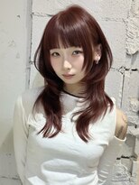 ライン(LINE)&nbsp;韓国風/レイヤー/小顔/前髪カット/髪質改善/グレージュ/透明感