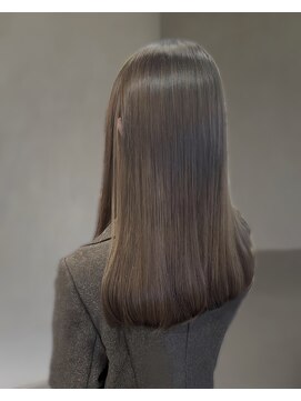 ユッカ 京橋(YUCCA) 【 YUCCA 】大人可愛い艶カラー/アッシュグレージュ