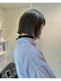 ゾーイ(ZOEY) シンプルな切りっぱなしボブ。丁寧に綺麗にカットしてます。