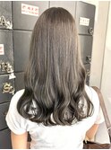 30代40代髪質改善アッシュブラウン艶感・透明感赤み消し