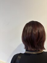 ソイルアヴェダ(Soil AVEDA)&nbsp;レイヤーボブ　カシスレッド