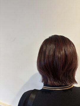 ソイルアヴェダ(Soil AVEDA) レイヤーボブ　カシスレッド