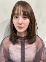 ナナローネス 渋谷(nana loness) レイヤーカット ミディアムレイヤー 顔まわりレイヤー