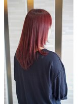 ムゥフ ヘアーアンドアイラッシュ(mouf hair&eyelash)&nbsp;ルビーレッド×シャギーレイヤー