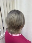 白髪ぼかしハイトーンカラー