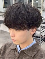 フィフス 大分(fifth)&nbsp;大分シャドウパーマメンズカットラウンドマッシュツーブロック