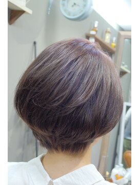 ヘア アトリエ アネロ(ANELLO) ラベンダーアッシュ ショートボブ