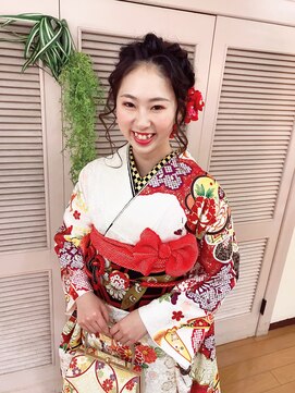 ビューティーサロンみさき 成人式前撮りメイク