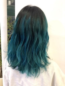 ネオヘアー 曳舟店(NEO Hair) エメラルドブルーカラー【曳舟】