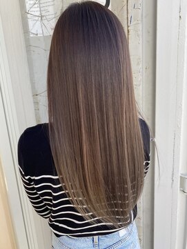 ホワイト(WHITE HAIR@NICOLA) アッシュベージュ×高濃度水素髪質改善