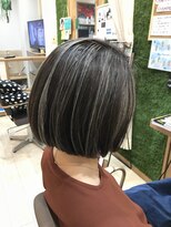 マーブル ヘアー(marble hair) ハイライトボブ◎20代30代40代50代60代