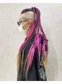 鳳凰。特殊ヘアピンクブレイズモヒカンべんぱつ～糸ito～HIRO