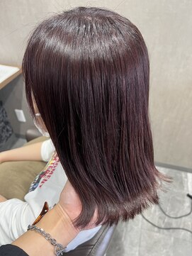 テラスヘア 新潟駅南(TERRACE hair) 【イルミナカラー】秋艶カラーカシスピンク