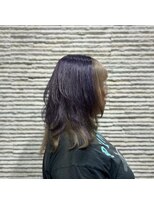 ビス リアン 川口店(Vis lien)&nbsp;ウルフ風／ウルフスタイル／パープル／ベージュ￥グレージュ