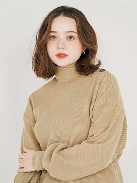 オンク 新宿(onk) 黒髪/グレーベージュ/レイヤーロング/前髪パーマ[新宿駅]