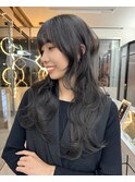 黒髪×大人レイヤーロング