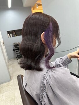 オズ(OZ) イメチェンハッシュカットフルバング似合わせレッドブラウン