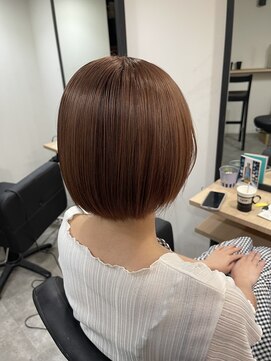 ラフ 難波店(LAFF) #セミディ#シアーカラー#ショートヘア#姫カット#ダークアッシュ