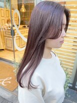 レア 渋谷(Le'a) 暗髪ヘア/暗髪カラー/韓国風レイヤー/顔周り/大人ヘア