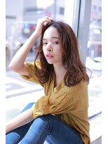 フォルテ 中田店 前髪パーマ×シルキーベージュ