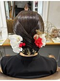 成人式予約受付中 ヘアセット ヘアアレンジ タイトヘア