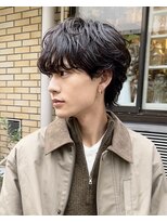 グリーンミドル(GREEN middle)&nbsp;メンズカット/パーマ:マッシュウルフ/シャドウパーマ/ニュアンス