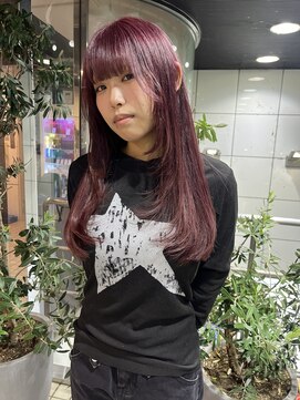 ヘアーアンドメイク ビス(HAIR&MAKE bis) 大人かわいい深みボルドーカラー☆【多田華歌】