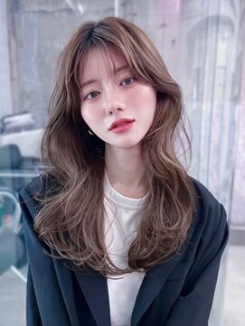 フィヴェント(Fivent) メルティカラー似合わせカットフェミニンロング韓国レイヤー