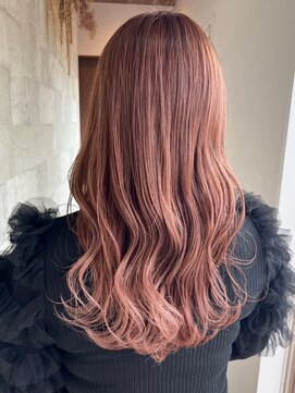 ミルヘアデザイン(mil hair design) ピンクブラウン 艶髪 髪質改善 韓国風 顔まわり 顔周り