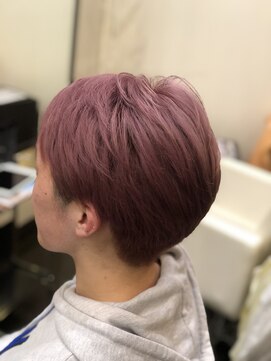 ヘアメイク サン(Hair Make Sun) 落ち着いた印象のくすみピンク