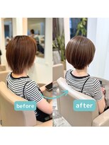 ピエタス ヘアーアンドスパ(PIETAS Hair&Spa)&nbsp;お客さま　before after　ショートカット