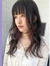 小顔カット+発光ポイントカラ-(インナー/グラデーション)+2stepトリ-トメント