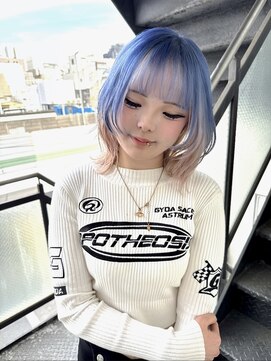 イコ(.ico) ブルー×ピンクホワイト×ウルフレイヤー