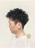 刈り上げツーブロックベリーショートパーマ【 TELAHAIR妙典】