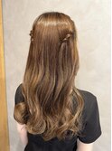 ねじりハーフツイン/結婚式お呼ばれセット