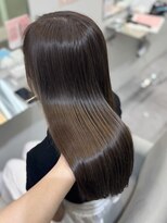 アール 横浜(R)&nbsp;【MOMO】髪質改善ストレート×ショコラブラウン／縮毛矯正