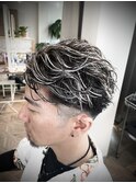ホワイトメッシュ×パーマ