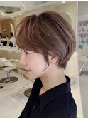 顔周り/マッシュショート/縮毛矯正/外苑前