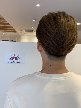 アズールサン 草加西口店(azule-sun) ダブルカラー,メンズマッシュ,ベージュ系カラー【草加】