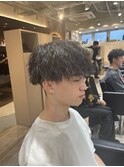くるくるしない！縦落ちツイストパーマ
